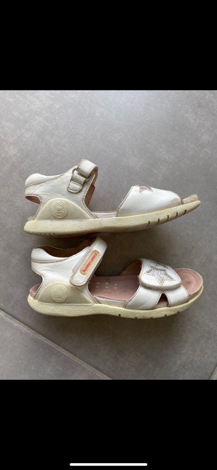 Sandales fille cuir Taille 28 - photo numéro 4