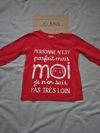 T-shirt tissaia 6 ans