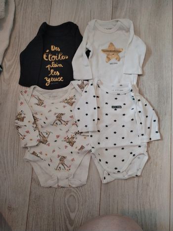 Lot de 4 bodies manches longues