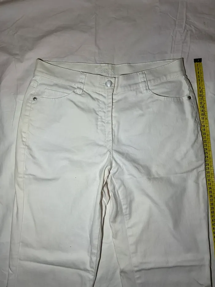 Jean blanc lebek - photo numéro 2