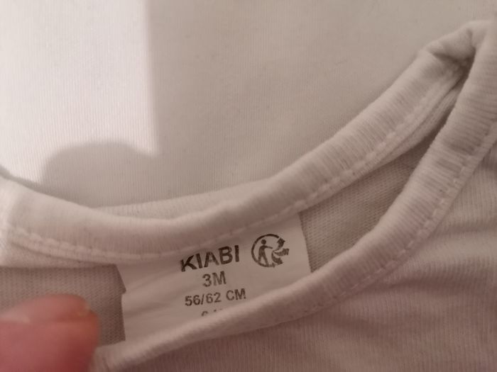 T-shirt ML blanc 3 mois - photo numéro 3