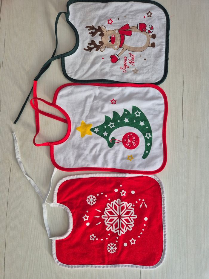 Lot bavoir Noël - photo numéro 2