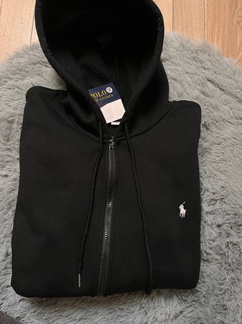 Pull à zip Ralph Lauren noir authentique 