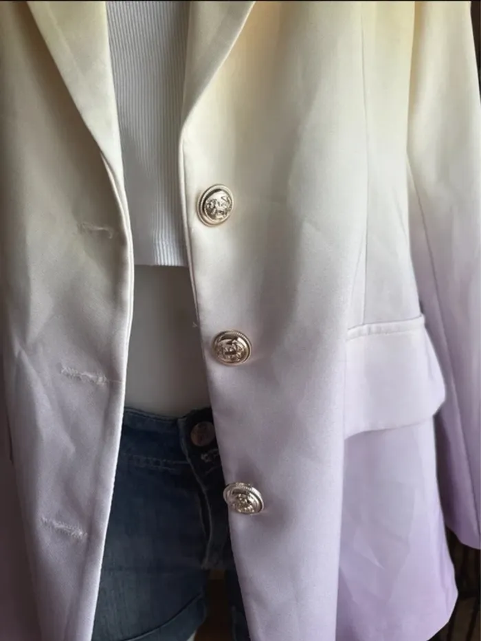 Blazer long tricolore - photo numéro 2