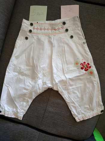 Pantacourt sarouel 5 ans