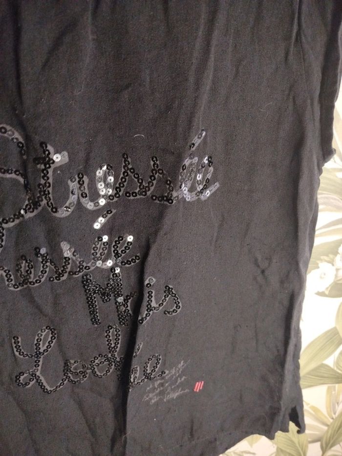 T-shirt noir Miss captain taille 40 - photo numéro 3