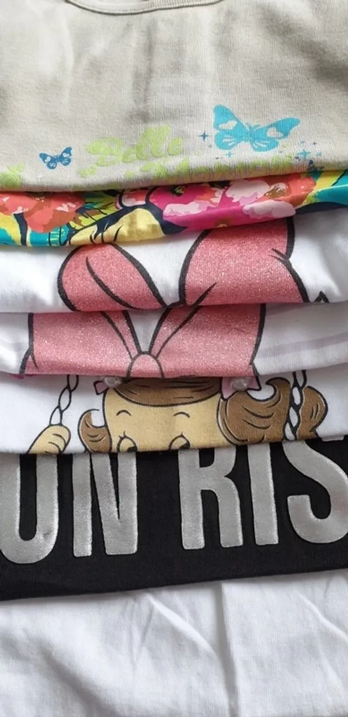 Lot de 7 tee-shirts manches courtes 2 ans