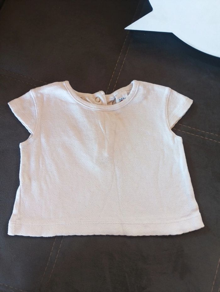 Robe boule style salopette + tee shirt offert Fille 6 mois - photo numéro 5