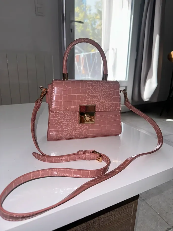Sac à main rose pâle - photo numéro 2