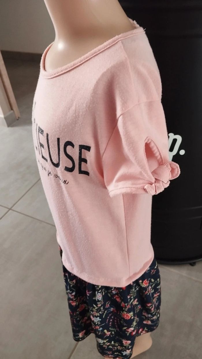 Robe la halle taille 8 ans fille fleuris rose - photo numéro 5