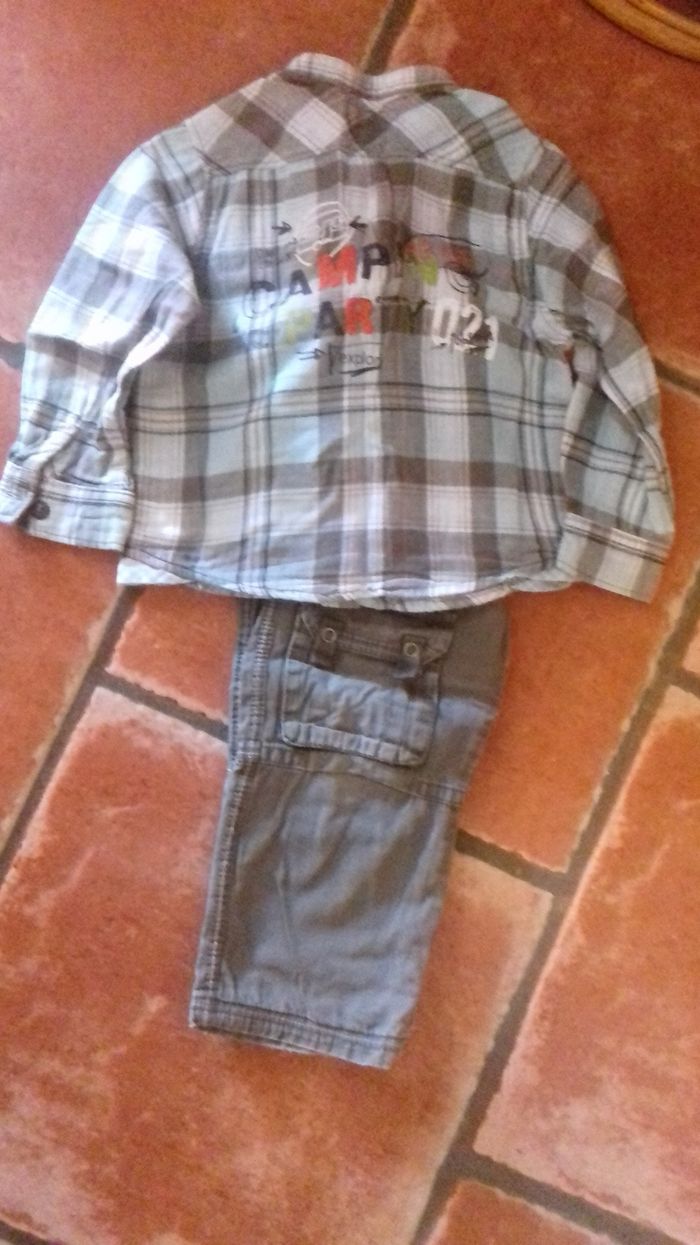 Ensemble pantalon chemise, Compagnie des petits, 24 mois