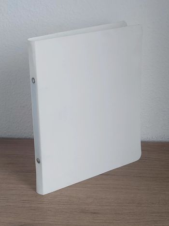 Petit classeur 2 anneaux polypro blanc / Cheval Ordex - 17x22 / Dos 20mm