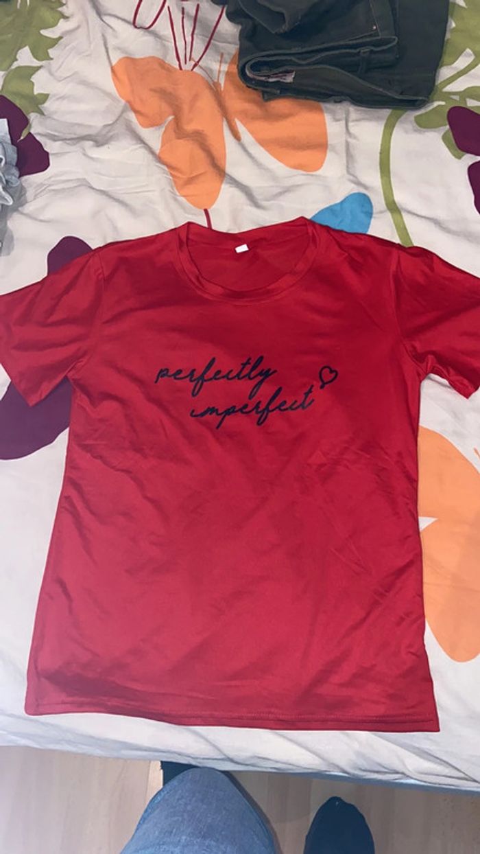 Tee shirt moulant court L