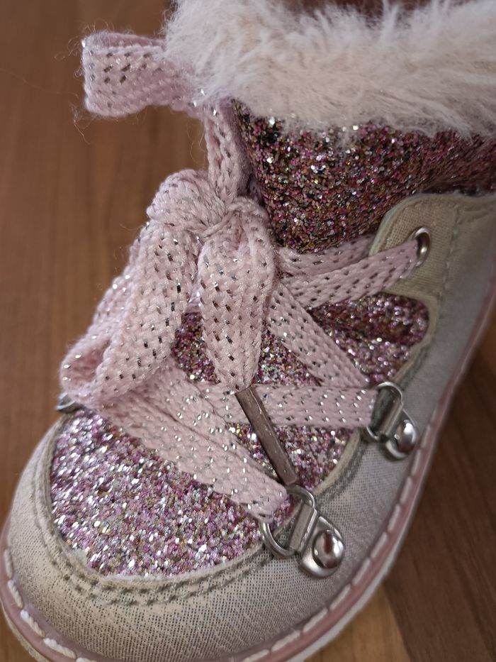 Bottines fourrées roses à paillettes 20 - photo numéro 2