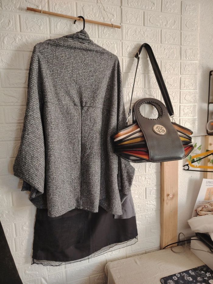 Ensemble jupe, cardigan et sac accordéon - photo numéro 5