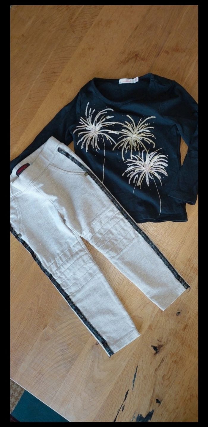 Ensemble noir et doré