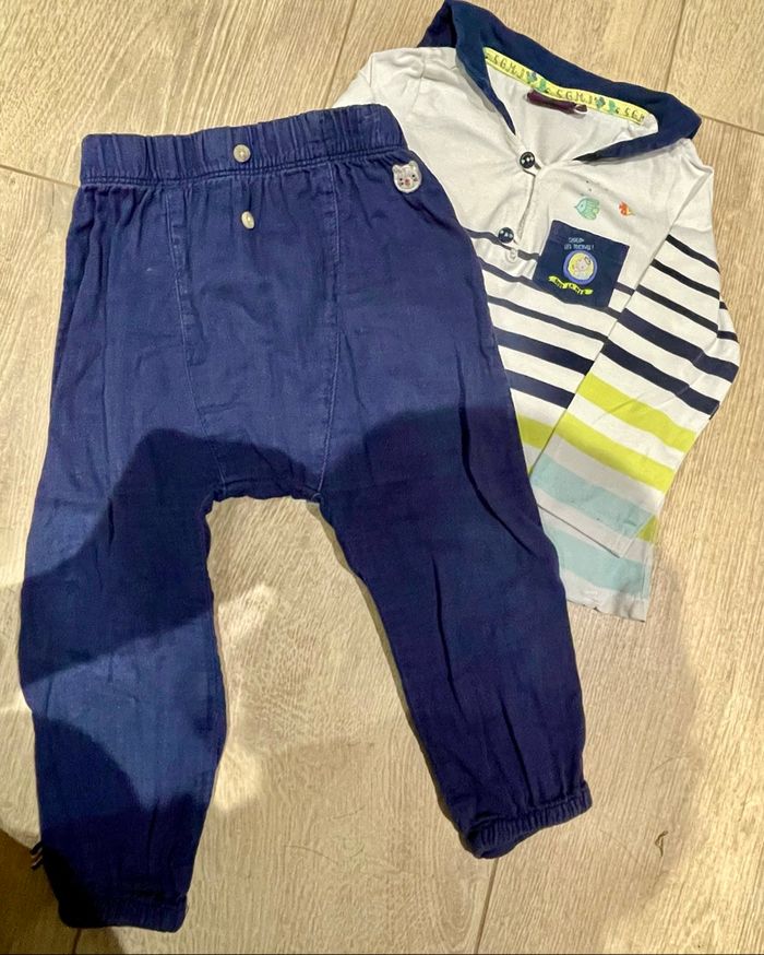 🌊 Adorable ensemble Sergent Major – Taille 24 mois 🌊 - photo numéro 2