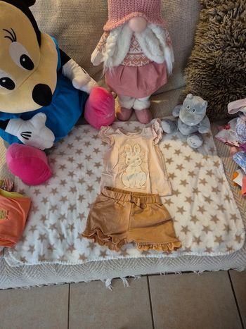 Ensemble été rose et marron