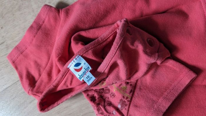 Tee-shirt rouge framboise 18 mois - photo numéro 3