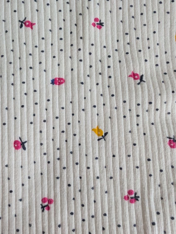 T-shirt ML blanc à fleurs - 2A - Du Pareil au Même - photo numéro 2