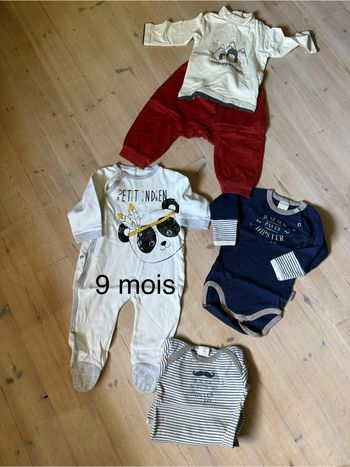 Lot vêtements 9 mois