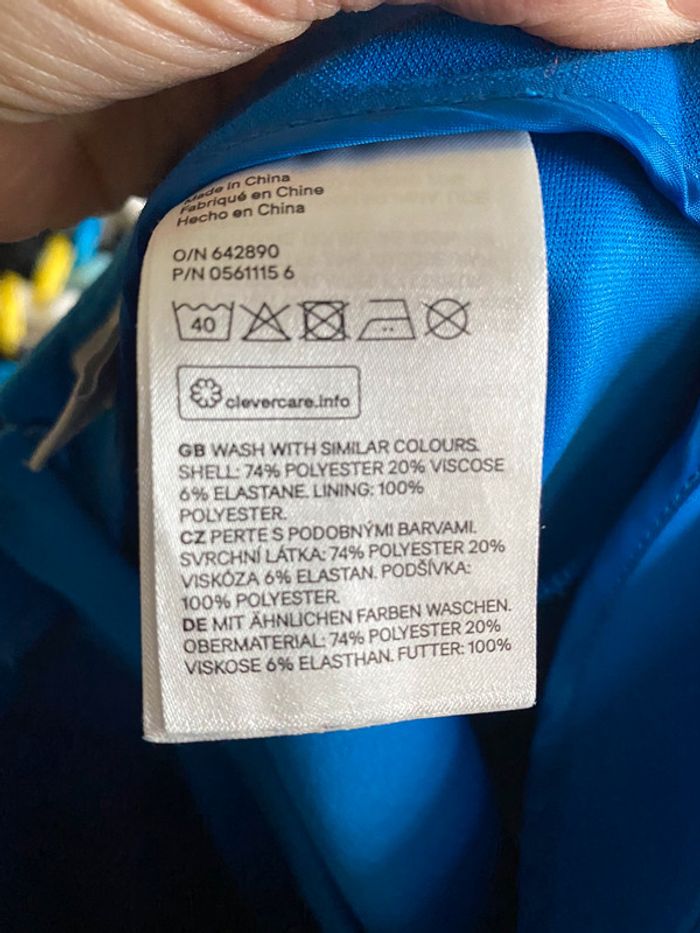 Jupe bleue H&M Taille 38 - photo numéro 4
