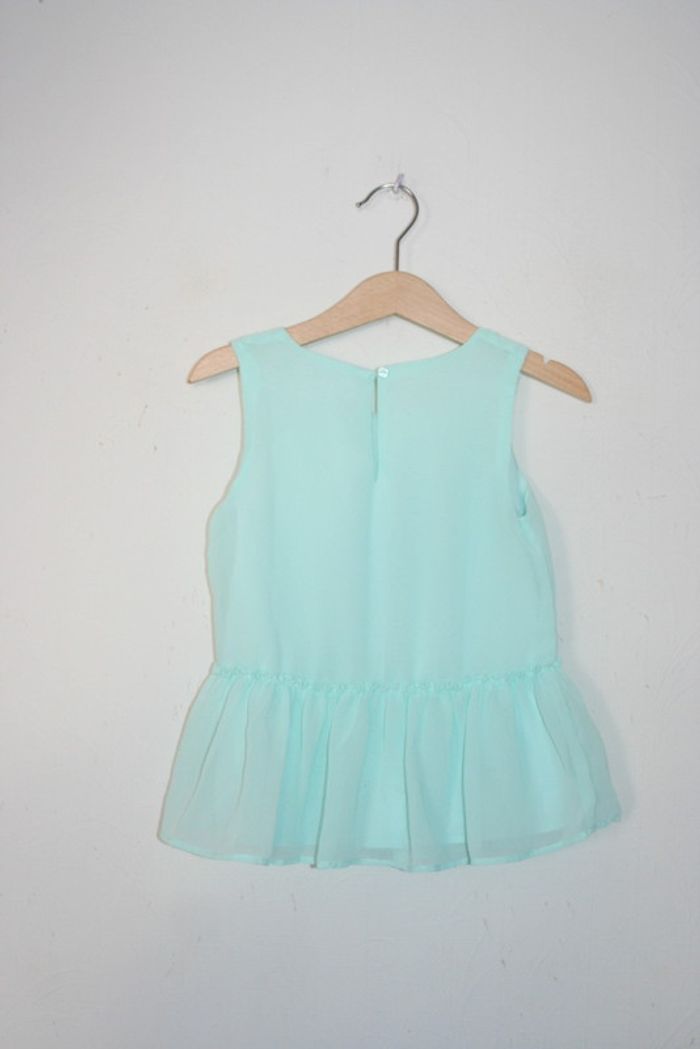 Blouse sans manche vert d'eau Lefties 5-6 ans - photo numéro 3