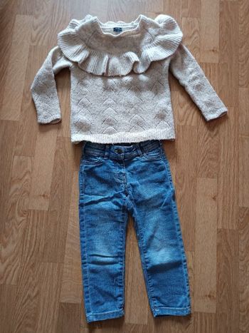 Lot jeans + pull