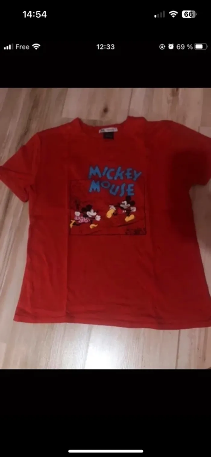zara disney tee shirt manches courtes mickey - photo numéro 5