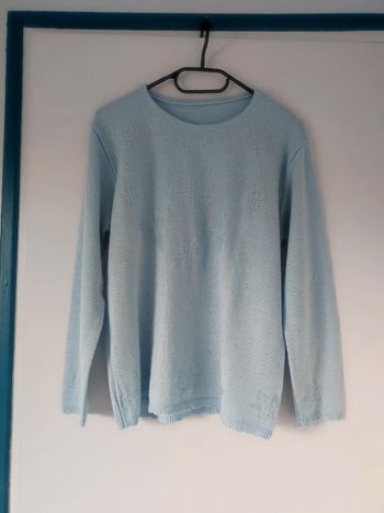 Haut manches longues bleu ciel taille M