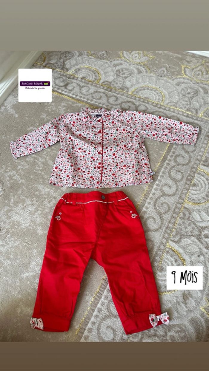 Ensemble Sergent major taille 9 mois