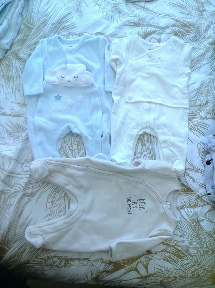 Lot 3 pyjama naissance