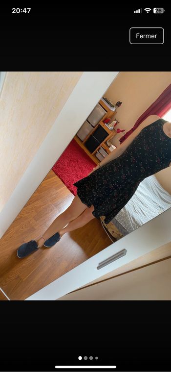 Robe patineuse fleurie