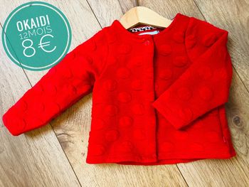 Gilet Okaidi en 12mois/1an