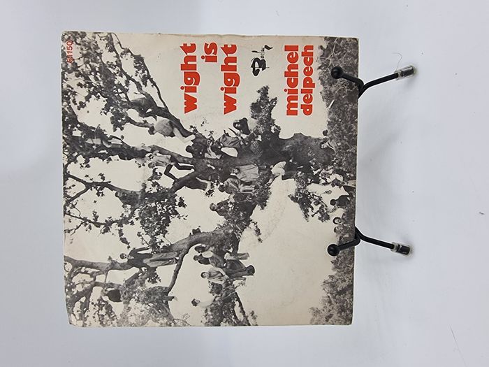Vinyle 45 tours Michel Delpech : Wight is Wight avec fourreau