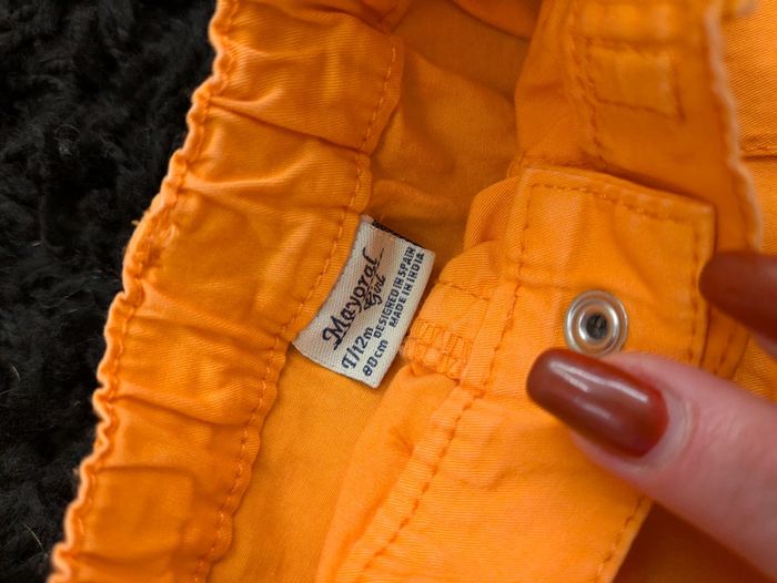 Short orange fille 12 mois - photo numéro 4