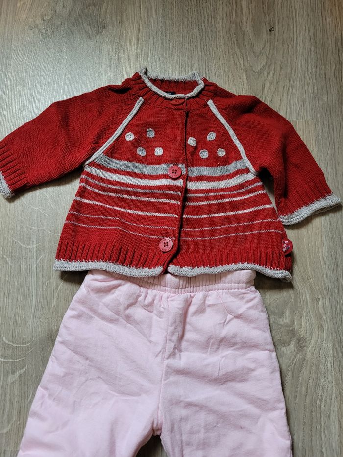 Gilet Terre de Marins + pantalon 1 mois 53 cm - photo numéro 4