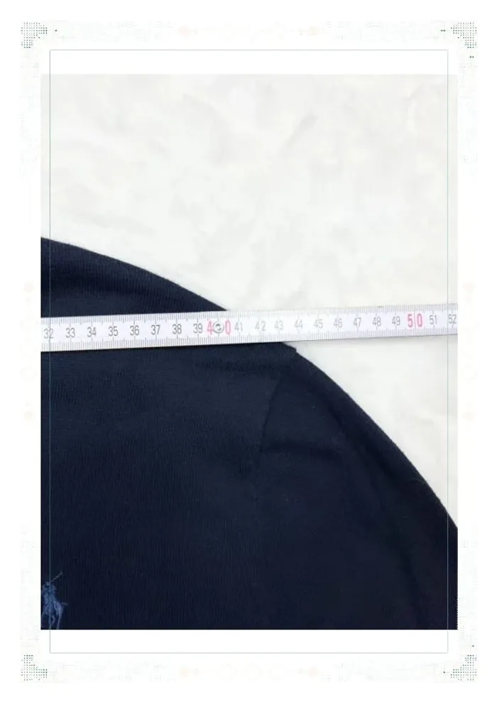 Ralph Lauren pull ras de cou bleu marine homme taille S slim fit 100% pima coton - photo numéro 12