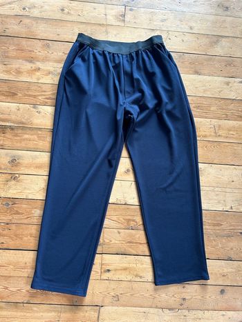 Pantalon confortable marine gaufré 48 Tissaia
