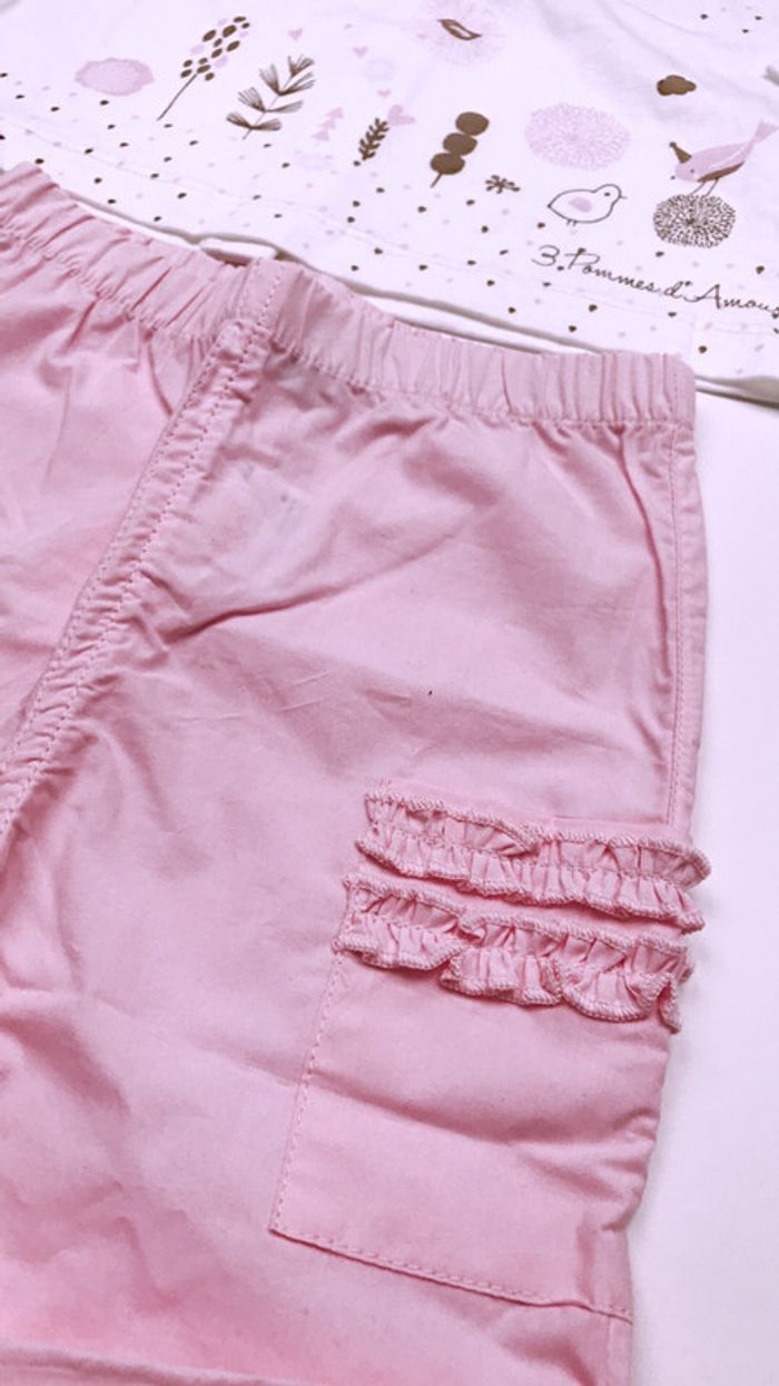 Ensemble 3 pommes neuf étiqueté taille 80 - photo numéro 3