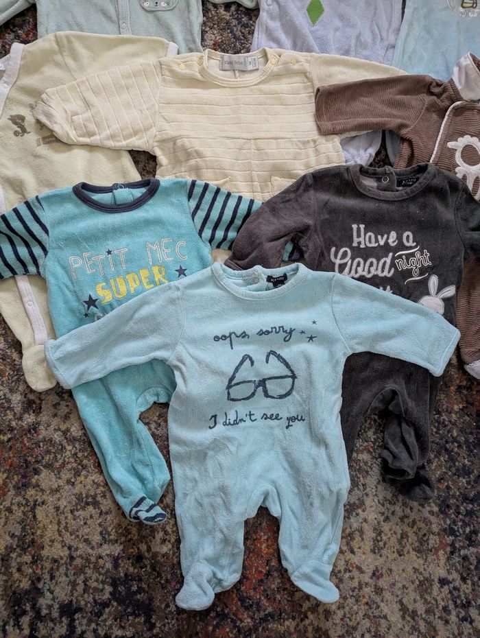 Pyjamas cotons 1 mois - photo numéro 3