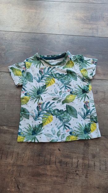 T-shirt jungle 12 mois en très bon état