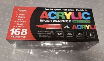 168 Feutres Guagnan acryliques brush neufs sous blister