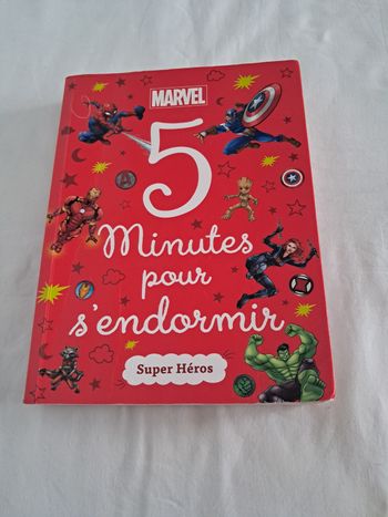 Livre marvel 5 minutes pour s'endormir, super héros