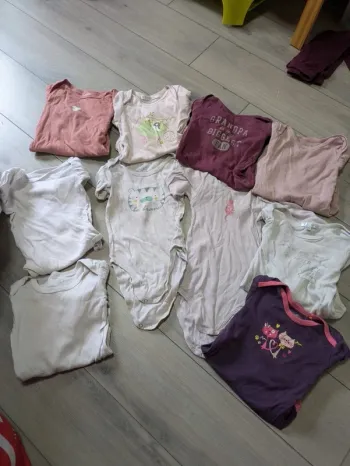 Lot de 10 bodies manches longues 18 mois