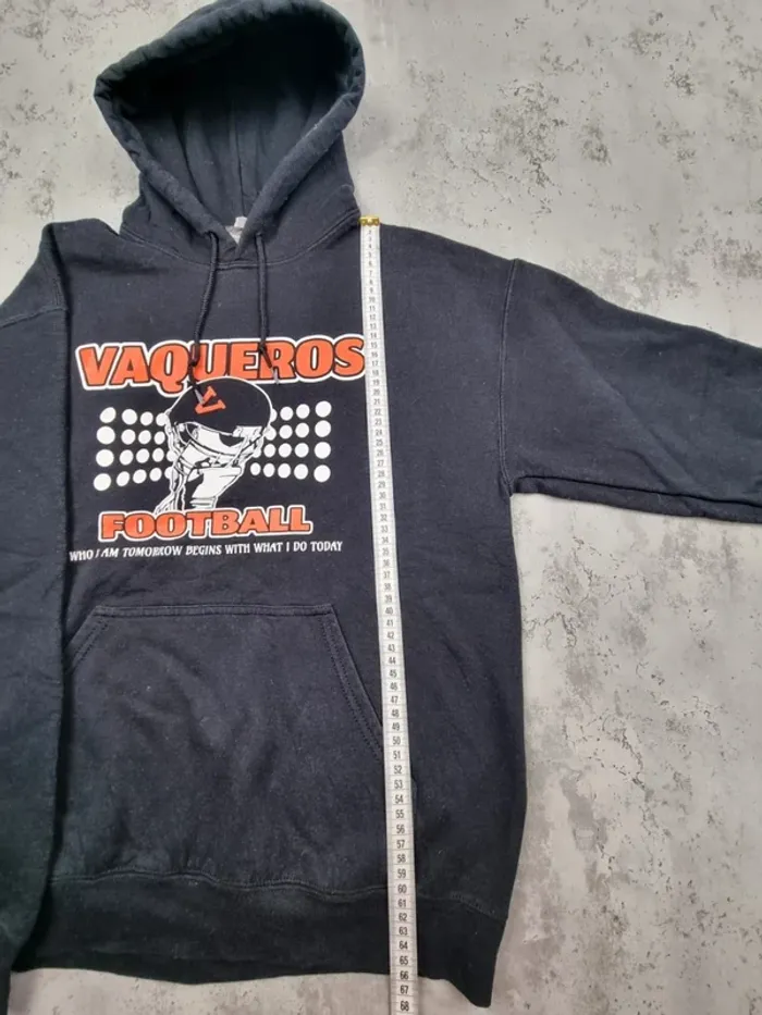 Pull à capuche universitaire Vaqueros Football – Taille M Hommes - photo numéro 7