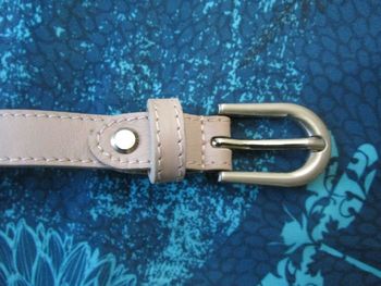 Ceinture femme en Cuir synthétique sky Rose Neuve (F297)