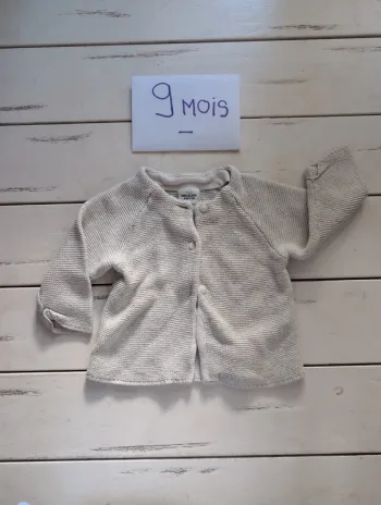 Gilet bébé fille 9 mois