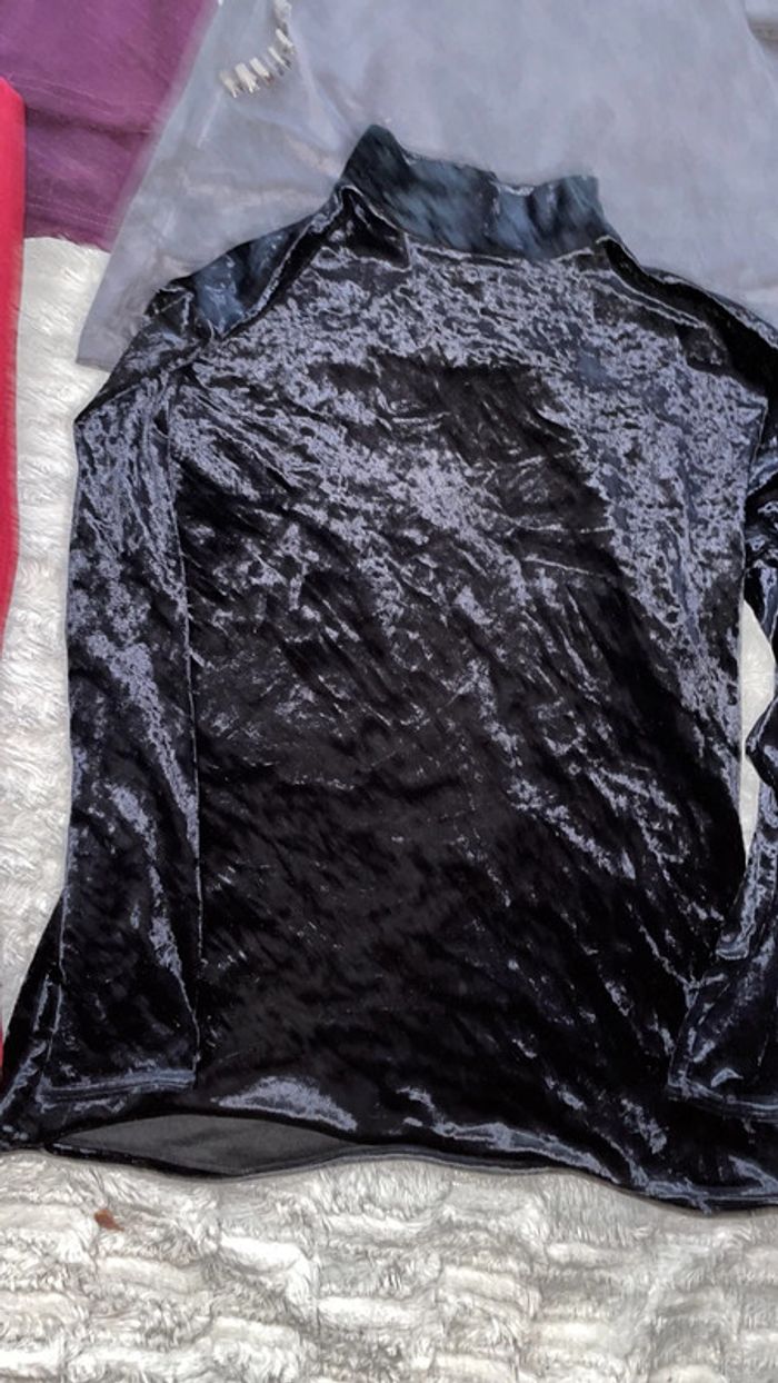 Lot de 4 haut manches longues en velours taille M - photo numéro 5