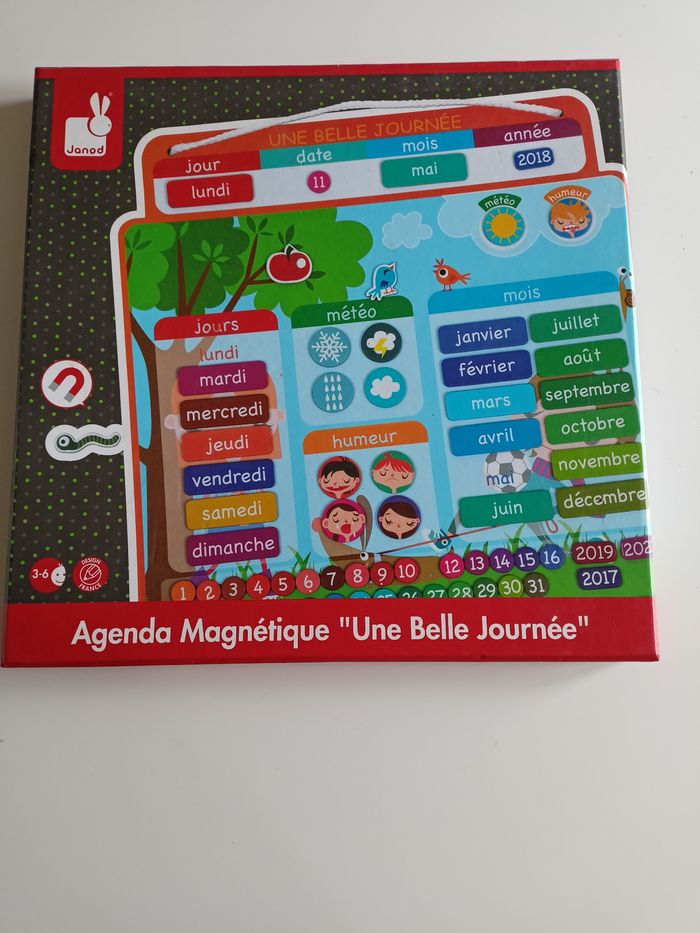 Agenda magnétique une belle journée janod